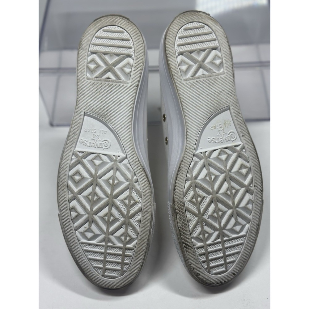Converse Unisex All Star Egret/White Gold Accents Sneaker Shoe Womens Size 10 - Picture 10 of 10